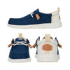 Wally Summer Linen Sargasso Blue / White