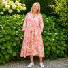 Front Pleat Dress / Blush Garden