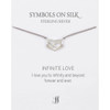 Infinite Love / Sterling Silver / Heart & Infinity Necklace