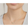Infinite Love / Sterling Silver / Heart & Infinity Necklace