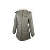 Ladies Long Length Puffer Jacket / Fennel Green