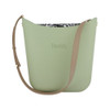 Elegant Fenn - Pastel Green, Gold Zip, Stone Strap