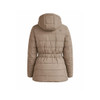 Ladies Hooded Puffer Jacket / Pebble Stone