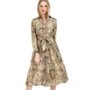 Delilah Dress / Green Snake Skin