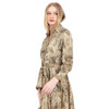 Delilah Dress / Green Snake Skin