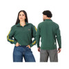 Springboks Twill SLV Quarter Zip Sweat / OS Green