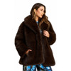 Plush Fur Coat Chocolate