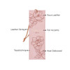 Trust Pink Faux Leather Bookmark