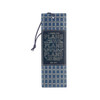 I know the Plans/ Blue Grid Faux Leather Bookmark