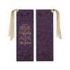 Strength & Dignity Purple Faux Leather Bookmark