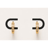 Tiny Crystal Hoops 10mm