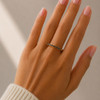 Black Rhinestone Ring