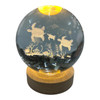 3D Crystal LED Light Globe 10cm - Sea Turtle Family