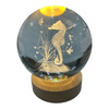 3D Crystal LED Light Globe 10cm - Seahorse
