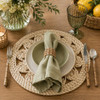 Decorative Swirl Woven Round Placemat 38cm