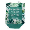 The Lord Bless Tropical Leaves Reusable Shopping Bag
