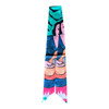 Abstract Portrait Art Thin Twilly Scarf