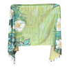 Botanical White Blossom Cashmere Scarf