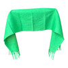 Emerald Green Polyester Frinch Scarf