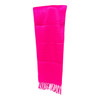 Hot Pink Polyester Frinch Scarf