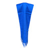 Royal Blue Polyester Frinch Scarf