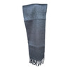 Charcoal Grey Polyester Frinch Scarf