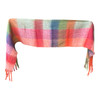 Coral Multi Check Polyester Scarf
