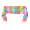 Rainbow Check Polyester Scarf