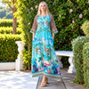 Ava Dress - Turquoise Safari
