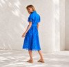 Cobalt Anglaise Cotton Dress