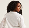 White Anglaise Trim Blouse