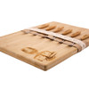 Engraved Bamboo Cheese Board with 6 Forks