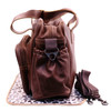 Baby Nappy Backpack / Tobacco leather