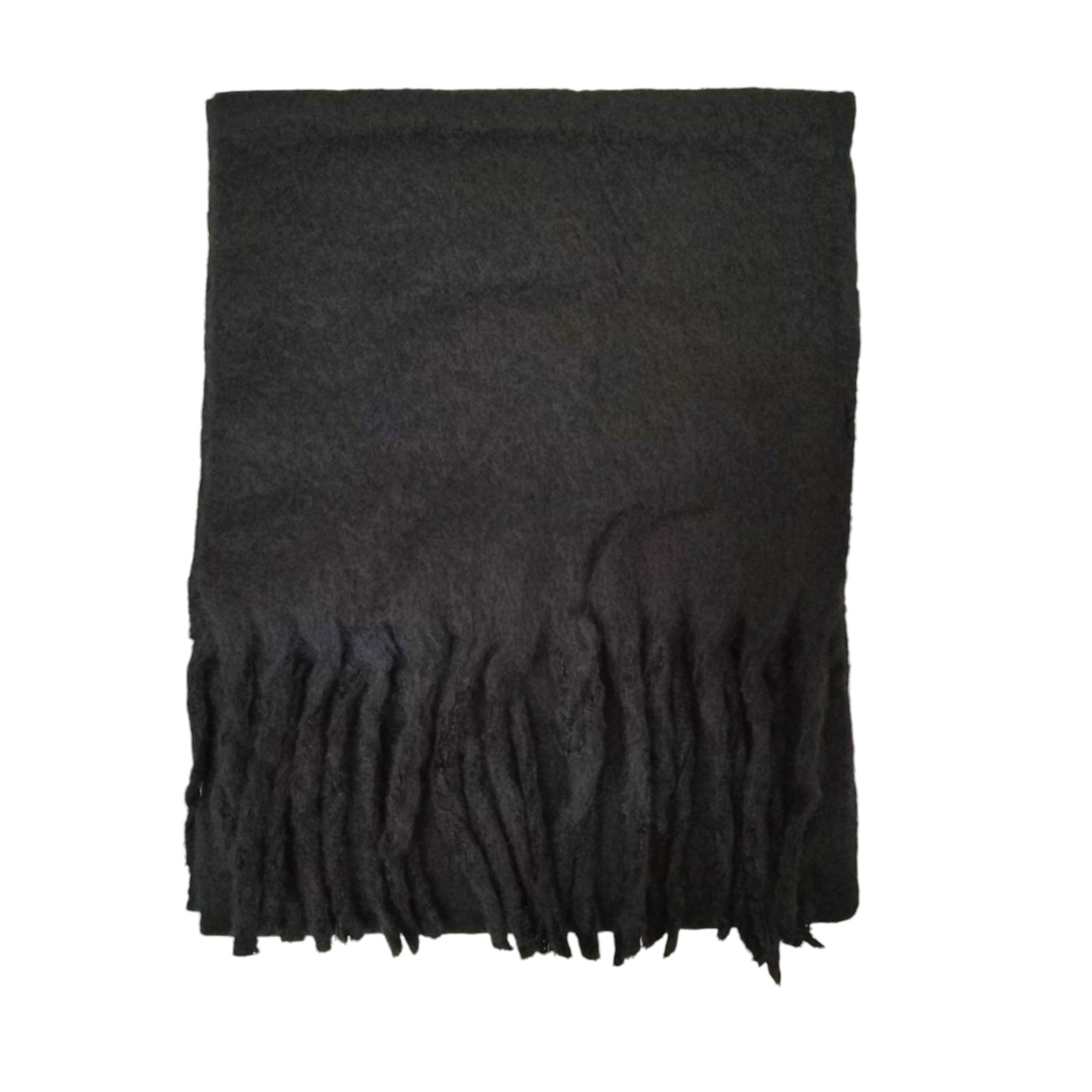 CATPR SCARF FIBERPILE® HH x DCDT BLACK Black Thick Polyester Scarf 37x200cm - lifestyle @ BALI TRADING