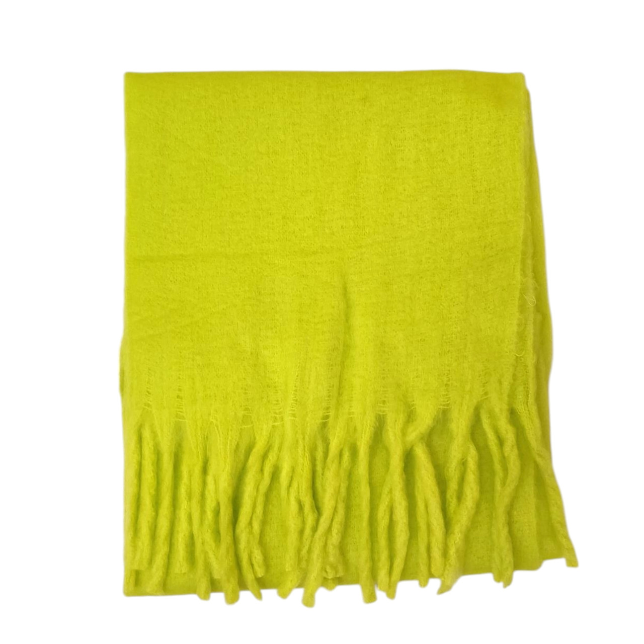 Lime Green Thick Polyester Scarf 37x200cm - lifestyle @ BALI TRADING