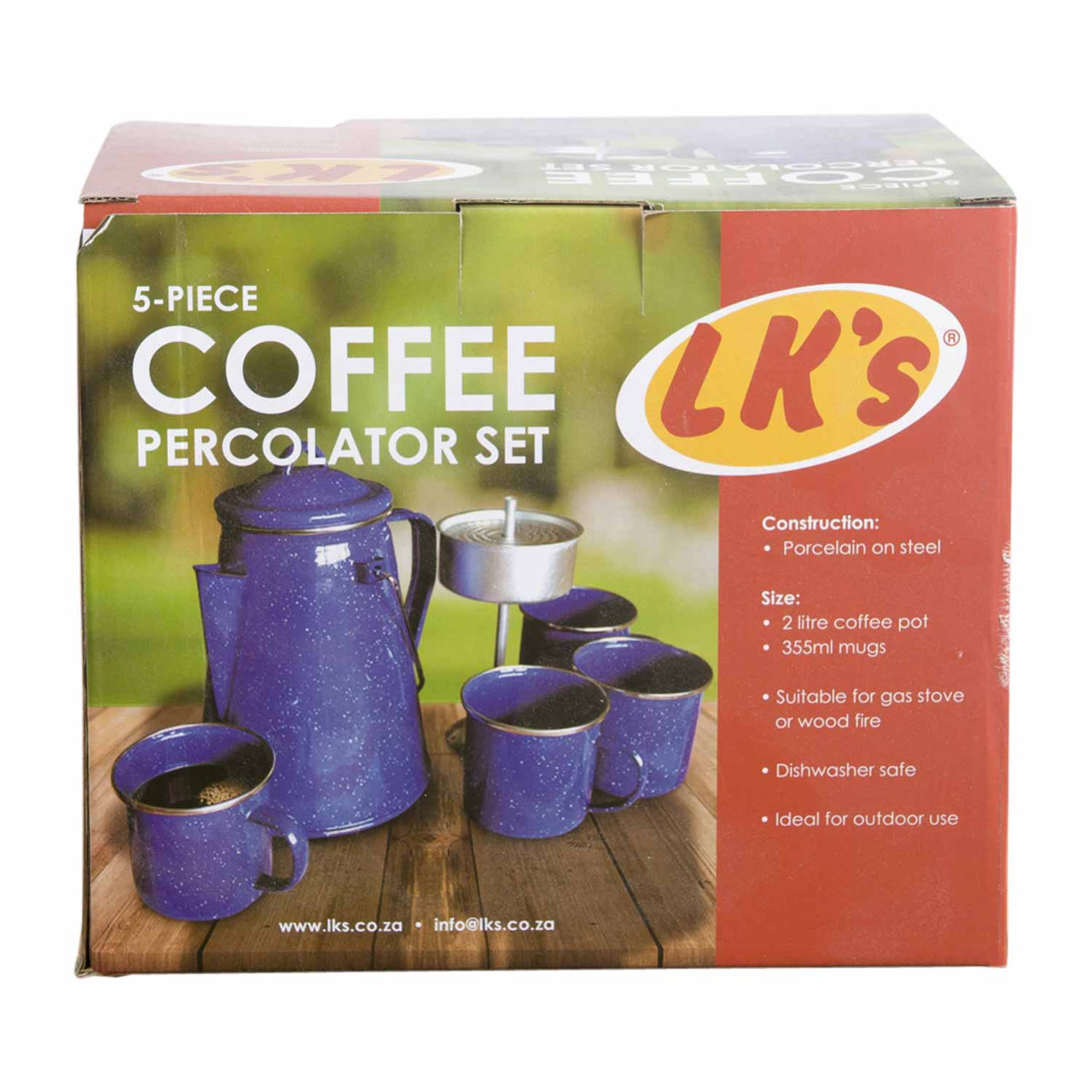 5Pc Coffee Percolator Set