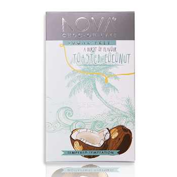 100g Dark Chocolate With Toasted Coconut Slab