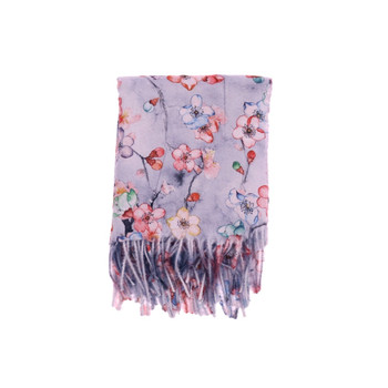 Cherry Blossom Polyester Scarf (70x180cm)