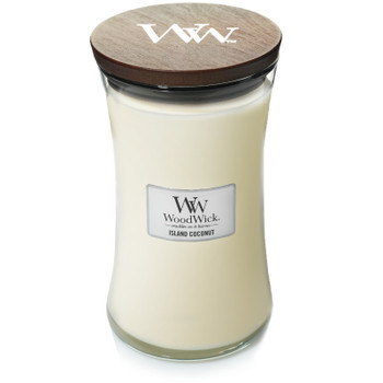 Large Woodwick Candle - Island Coconut