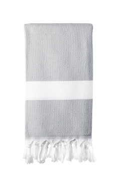 Versatile Turkish Dimanta Towel Light Grey 100x180