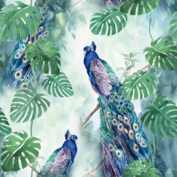 Serviette - Peacock Paradise (33x33cm)