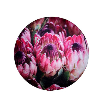 Chenille Rug / Blooming Pink Protea