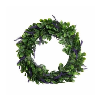 Purple Lavender And Leaves Garland / 43cm