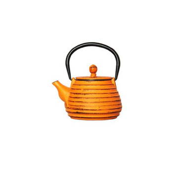 Regent Cast Iron Chinese Teapot / Beehive Orange (500ml)