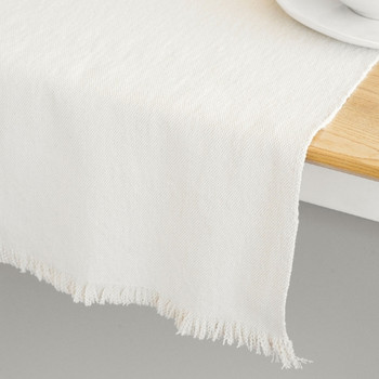 Country Table Runner Natural With Stripes