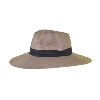 Fiona Fedora - Taupe Hat 58cm