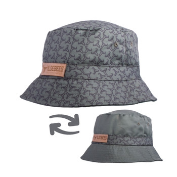 Logo Reversible Bucket Hat - Olive/Charcoal