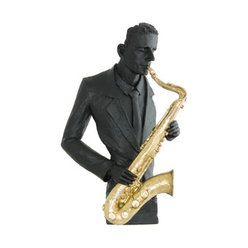 Musician With Sax (28x14x43cm)