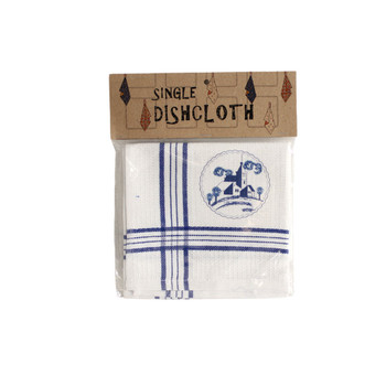 Single Printed Dishcloth- Delft Church