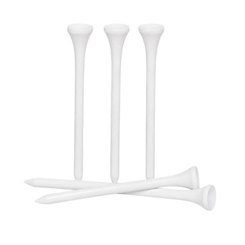 Extra-Long 3 1/4" White Wood Tees (Bag Of 15)